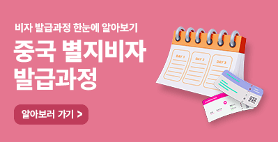 중국별지비자 발급과정 한눈에 알아보기
